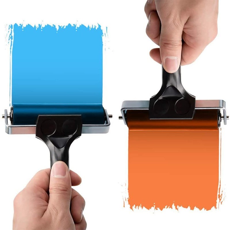 SagaSave Rubber Brayer Roller Rubber Printmaking Roller for Stamping, Ink