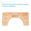 Bamboo Toilet Stool – Ergonomic, Eco-Friendly, Non-Slip Bathroom Stool for