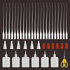 BAPHILE 300PCS CA Glue Micro-Tips, Precision Applicator with Glue Bottle