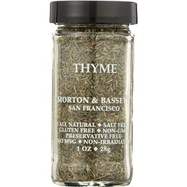 Morton & Bassett Thyme, 1 oz – Non-GMO, Salt-Free, Fragrant Herb for Roasts, Soups & Mediterranean Dishes