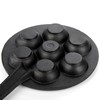 WUWEOT Cast Iron Aebleskiver Pan, 2" Ebelskiver Pan Banh Khot