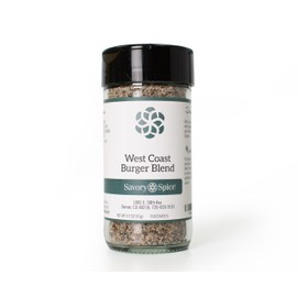 Savory Spice West Coast Burger Blend - Burger Seasoning for Grilling - Sear in Perfect Burger Crust - Gluten-Free, Vegan, No MSG (Jar: Net 3.2 oz)