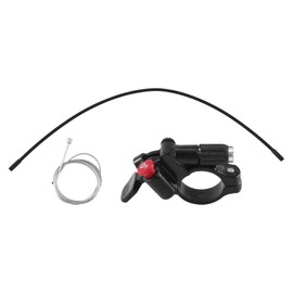 Plomevry Bike Remote Lockout Lever Fork Lockout Wire Control Lever Aluminum Alloy Mountain Bicycle Fork Lock Control Parts with Cable