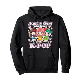 K-Pop Just A Girl Who Loves K-Pop Korean Pop Band Pullover Hoodie