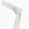 QIANF Cinta de sarga ecológica, 100% algodón, color blanco, 5