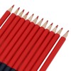 TRISAR Double-ended Pencil, Ergonomic Design 12 Pre-sharpened Pencils Erasable (Red