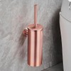 FALANGSHI FR07 Stainless Steel Toilet Brush and Holder Set, Brushed