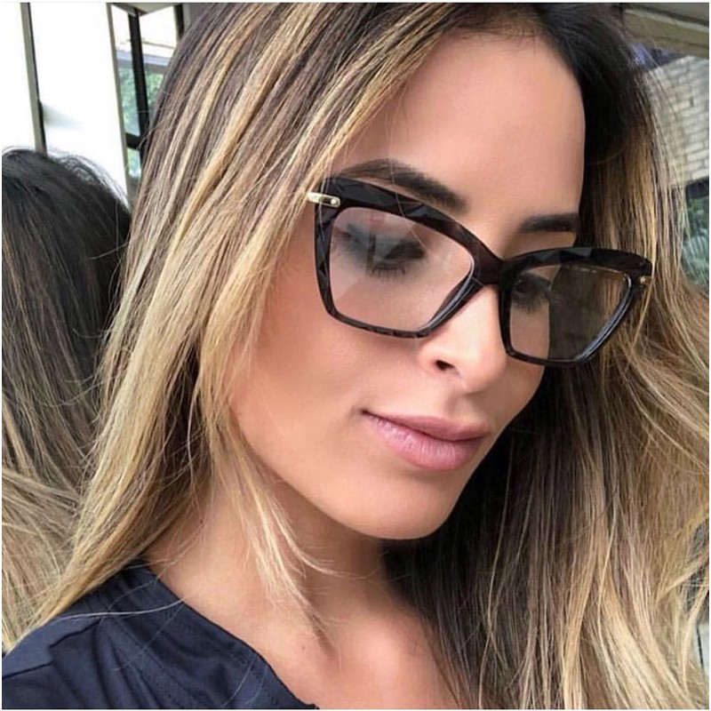FEISEDY Crystal Cat Eye Reading Glasses Blue Light Blocking Reader