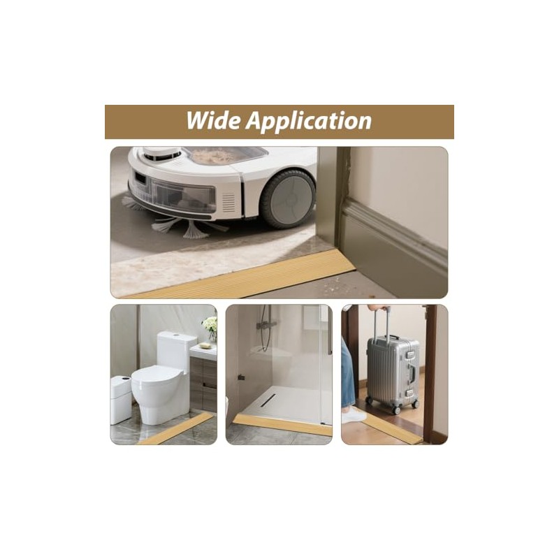 Threshold Ramp 100 x 10 x 2.5 cm, Non-Slip Surface,