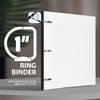 WOT I Telescoping 3 Ring Binder 1 Inch-4PCS, Flexible Binder