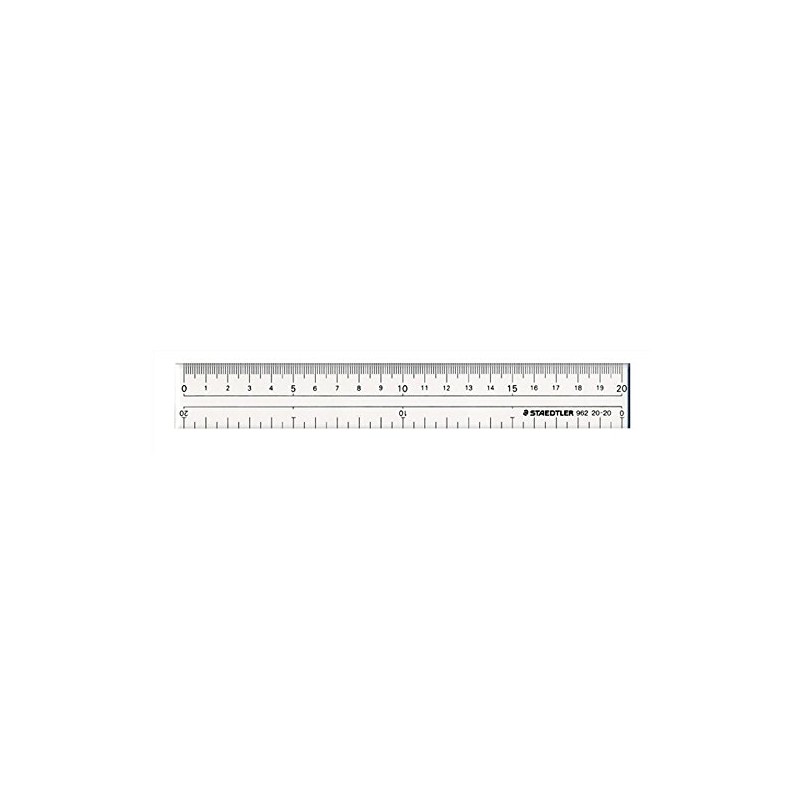 ステッドラー直線定規 両側目盛付き 20cm