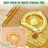 Tellshun Sliced Cheese Container with Airtight Lid for Mini Fridge
