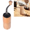 Manual Coffee Grinder Adjustable Coarseness Quiet Portable Wooden Hand Crank