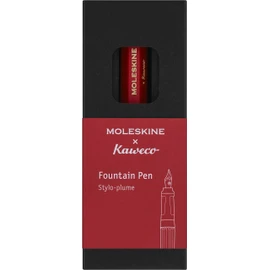 Moleskine x Kaweco, Fountain Pen, Medium Nib, Red with Blue Ink