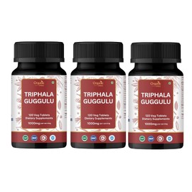 ORGANIC SPREE Triphala Guggulu 120 Tablets - Supports Gut Health and Digestive Support* - Ayurvedic Formulation - Certified and Vegetarian (3)