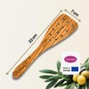 Hansi/Olive Wood Spatula Curved with 12 Holes