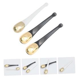 FOMIYES Mini Makeup Spoon Pcs Metal Facial Spoon Skincare Tool for Eye Cream Lotion Easy Application for Home Travel Random