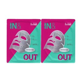 Bybid In & Out Mask 25g 1 Sheet 2 Pack / Circle / 바이비드 인 앤 아웃 마스크 25g 1매 2개  써클