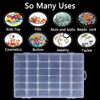 2 Pack 36 Compartment Organizer Box, Plastic Organizer Box with