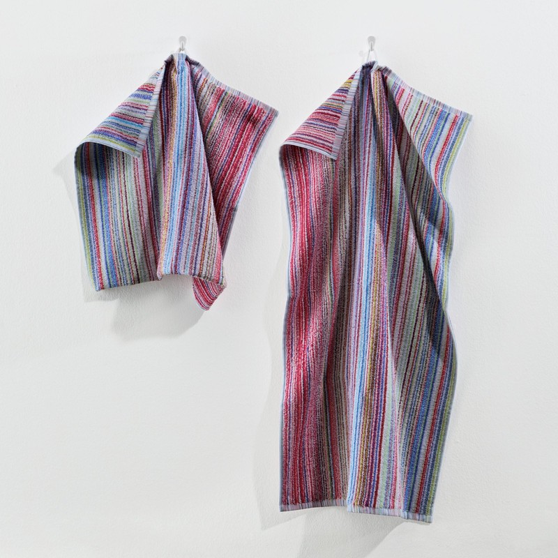 REDBEST Hand Towel Pack of 6 Stripes Colourful Size 50