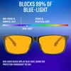 IBOANN Metal & Carbon Eyewear Frame Blue Light Blocking Glasses