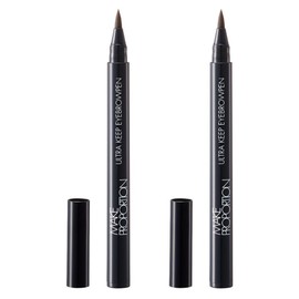 Makeup Proportions Ultra Keep Eyebrow Pen, Never Fall Out Eyebrow Tint 2 Colors, Dark Brown/Grayish Brown (2 Pieces of Same Color) (2 Pieces of Same Color) (2 Pieces)
