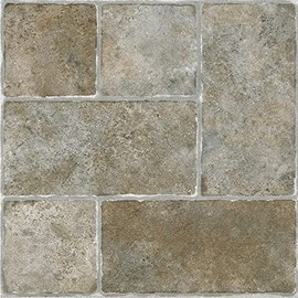 Ergode Nexus Tiles - Easy Peel and Stick Vinyl Floor Tiles - 20 Tiles/20 sq. ft. - Budget-Friendly Room Transformation!