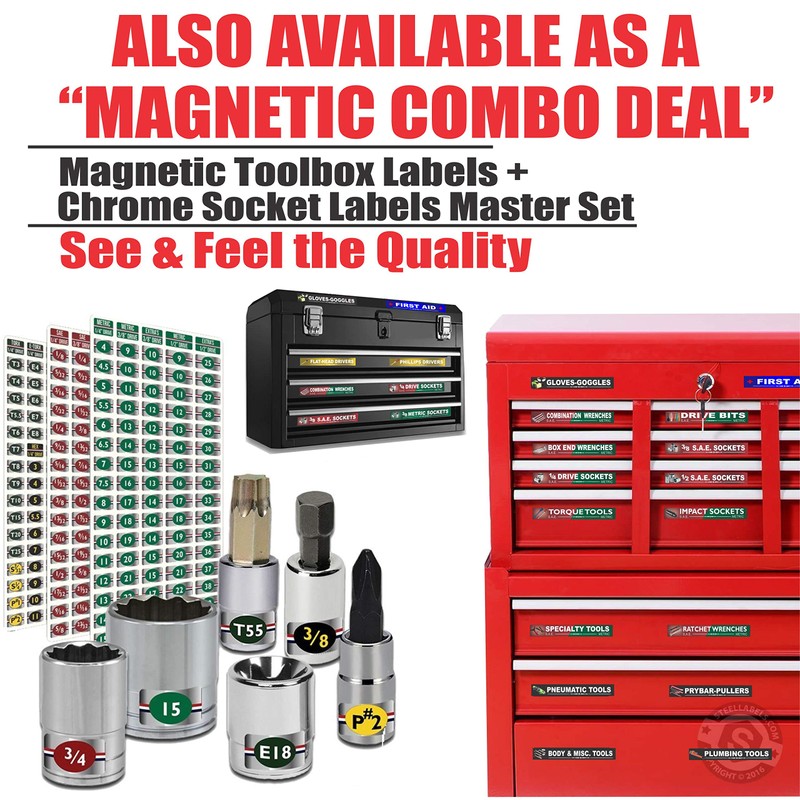 Ultimate Magnetic Toolbox Labels - Green Edition