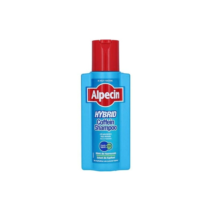 Alpecin hybrid caffeine shampoo, hair shampoo for men, all hair