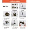 120Sets BALFER Copper Press Studs Metal Bronze Clothing Snaps Button