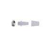 Clamping nipple strain relief M10x1 transparent, also suitable for textile