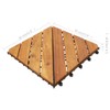 vidaXL 10 pcs Decking Tiles, 11.8"x11.8", Solid Acacia Wood, Patio