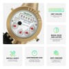 Watflow DN15 1/2" NPT Couplings Gallon Water Meter, Lead Free
