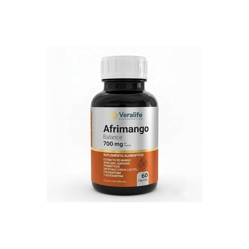 Veralife Suplemento Alimenticio Mango Africano Guarana Astanxatina Tabletas Nutricional Multivitaminico