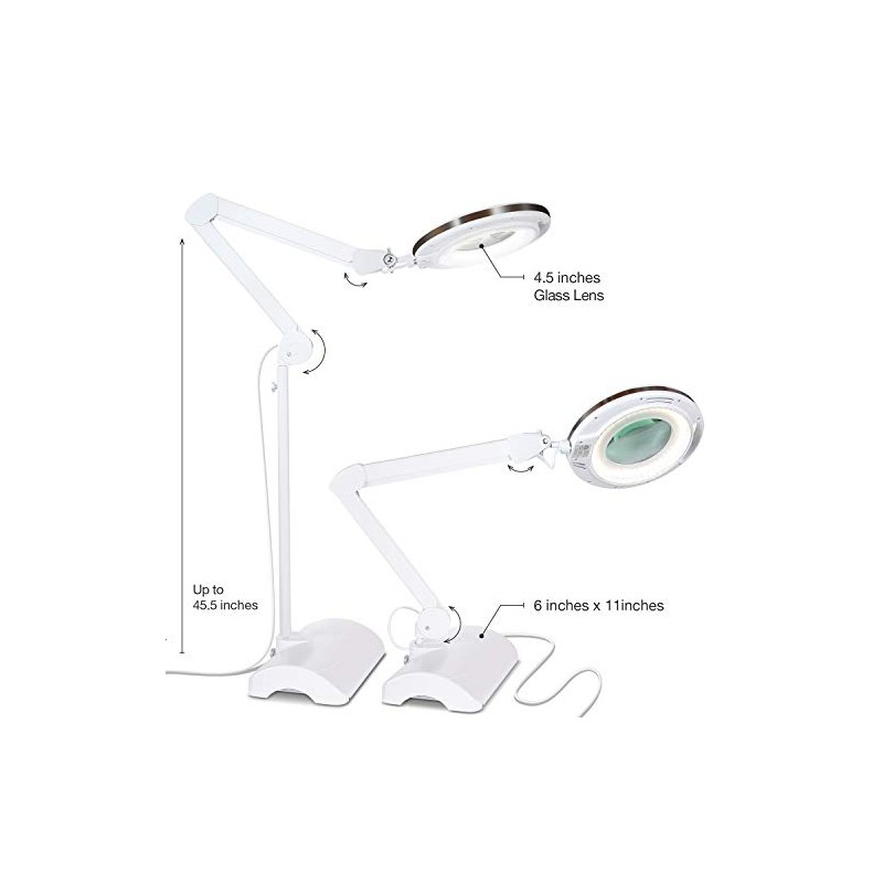 Brightech LightView Pro 2 in 1 Magnifying Floor Lamp &