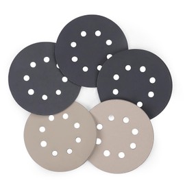 STEBRUAM Sandpaper 125 mm Velcro Wet Dry Sanding Discs, Pack of 25 Silicon Carbide Velcro Grit 1000/1200/2000/3000/5000 for Random Orbital Sanders for Car Metal