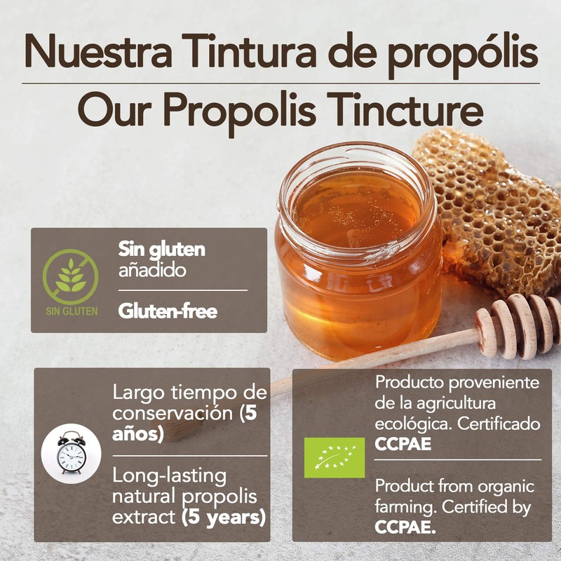 Organic Propolis Tincture - Pack - 2 Bottles 20ml Each