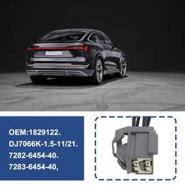 eMagTech 1Pc 6Pin Car Rear Tail Light Pre-wired Connector Harness 1829122 7282-6454-40 7283-6454-40 Compatible with Ford Transit Mk8 15cm