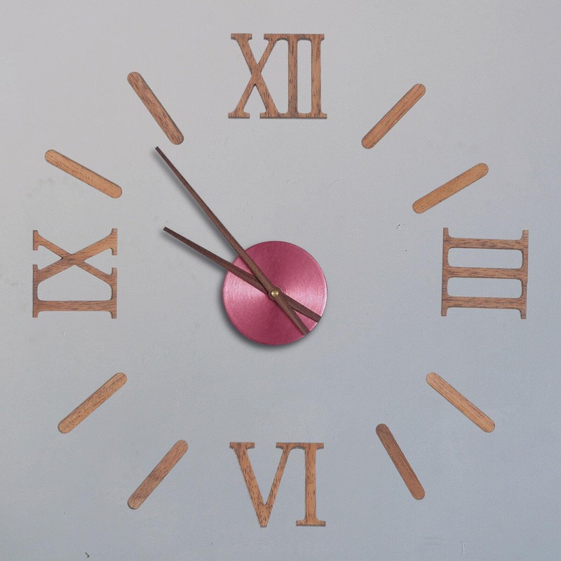 OSALADI Clock Numbers Roman Clock Numerals, 3D DIY Wall Clock