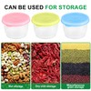 Reusable Plastic Food Storage Containers, 6 Pcs 5.4 OZ Salad