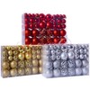 E-Fly Christmas Ornaments Deluxe Set, 100 Pieces, Christmas Tree Decoration,