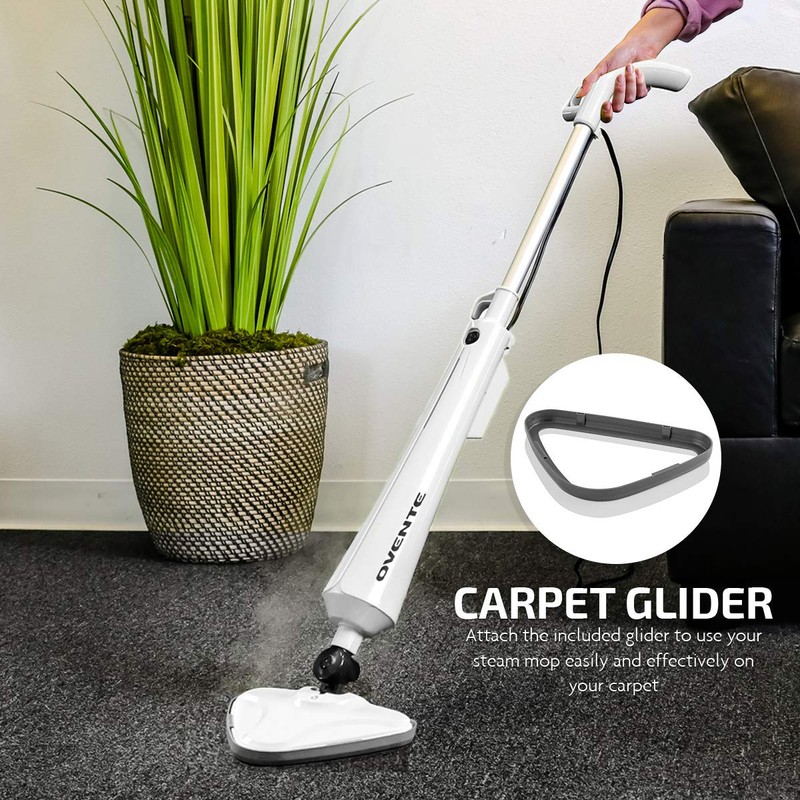 OVENTE Electric Steam Mop Cleaner, 1300W Floor Steamer with Swivel