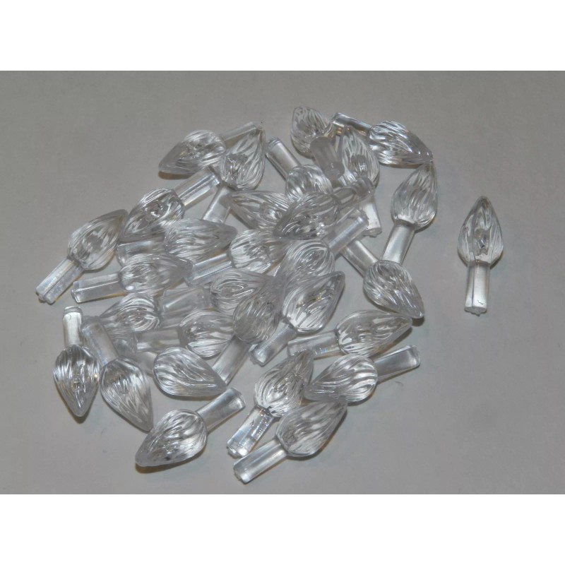 60 Medium Twist Bulbs w/Star Vintage Ceramic Christmas Tree Replacement