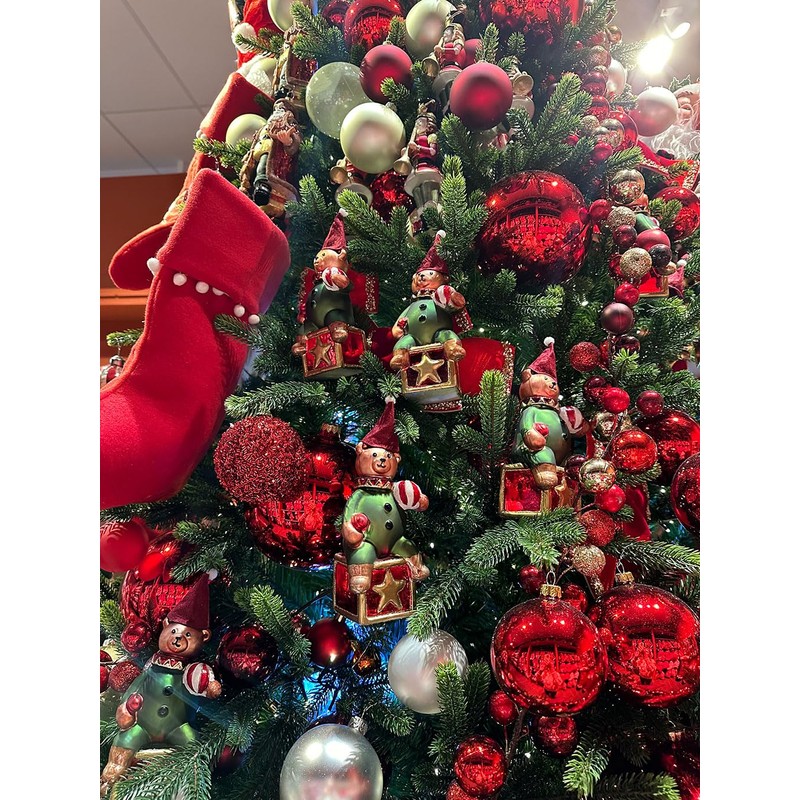 Kaemingk Weihnachtskugel, Glas, rot, 56 X 39.5cm, 6