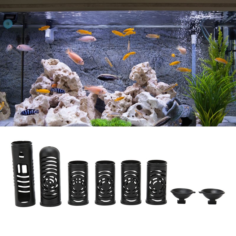 Fish Tank Heater Guard, Detachable 6 Sections Aquarium Heating Rod