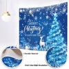 Mocsicka Merry Christmas Backdrop Large Blue Merry Christmas Party Decorations
