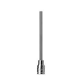 Capri Tools 3-0605 Long 4 mm Hex Bit Socket, 1/4-Inch Drive, Metric