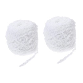 OHPHCALL 2 Rolls Professional Knitting Yarn Worsted Weight Coral Fleece Yarn for Convenient Crocheting for Household DIY Projects and Sewing