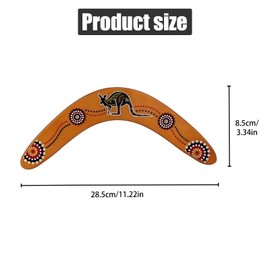 SULIVES Wooden Boomerang for Kids, Easy-to-Throw V-Shaped Returning Boomerang, Safe Flying Outdoor Toy for Boys and Girls, Perfect for Backyard Games and Family Fun