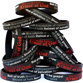 10 Adult and 10 Youth Armor of God Wristbands for 20 Total
